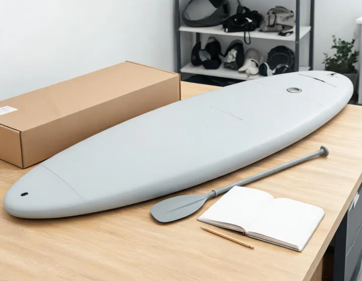 Paddle board and accessory specification desk